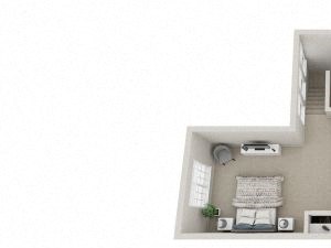 B2 Combined 3D Floor Plan B2 Combined 3D Floor Plan at The Haven of Ann Arbor, Ann Arbor, MI